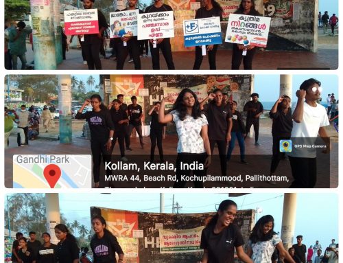 Flash Mob by NSS Volunteers as part of awareness program by State Food Safety Authority