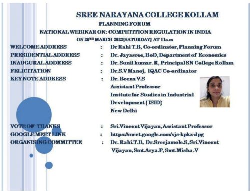 National webinar on Competition regulation in India