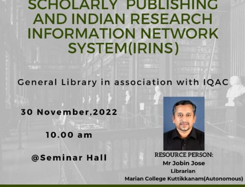 Scholarly Publishing and Indian Research Information Network System (IRINS)