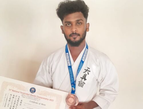 Congrats Midhun Pramod for Bronze medal in the 21st National Tenshinkan Karate Championship-2023