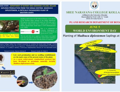 World Environment Day 2023: Planting of Madhuca diplostemon Saplings at 3 sites