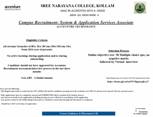 Campus Recruitment by Accenture