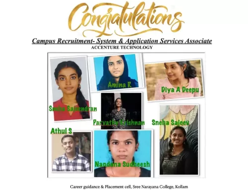 Congrats to students placed in Accenture Technology