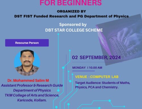 Hands on Training: Python for Beginners Supported by DBT STAR College Scheme