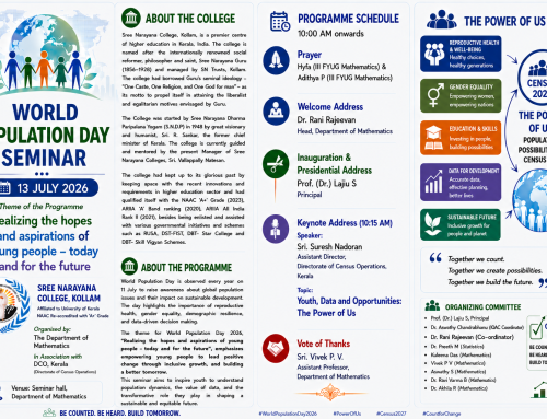 DEPARTMENT OF MATHEMATICS: WORLD POPULATION DAY SEMINAR